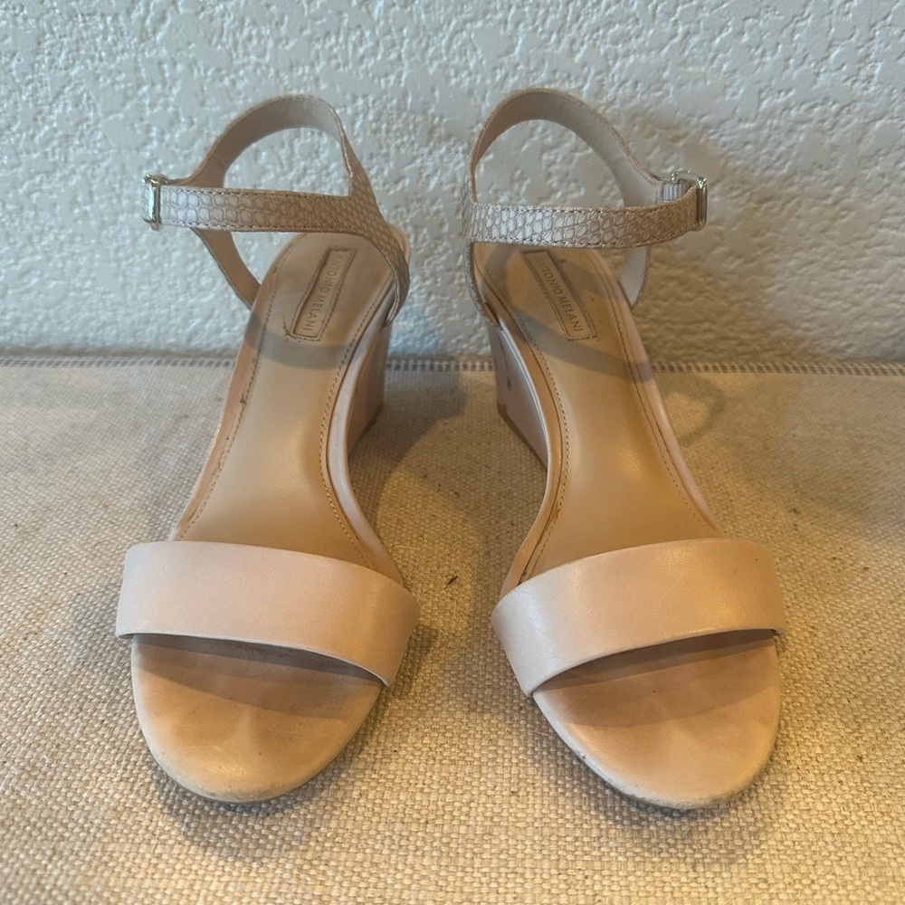 Antonio Melani Melba Nude Wedge Sandals